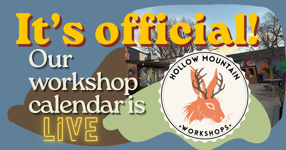 It's official! Our workshop calendar is live bringing educational, skills-based and wellness workshop and events to toddlers, kids, teens and families in Carson City.